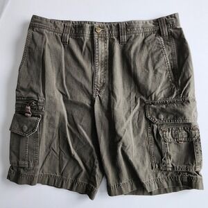 Eddie Bauer Shorts Mens 38 Utility Cargo Khaki 100% Cotton Casual Everyday 2011